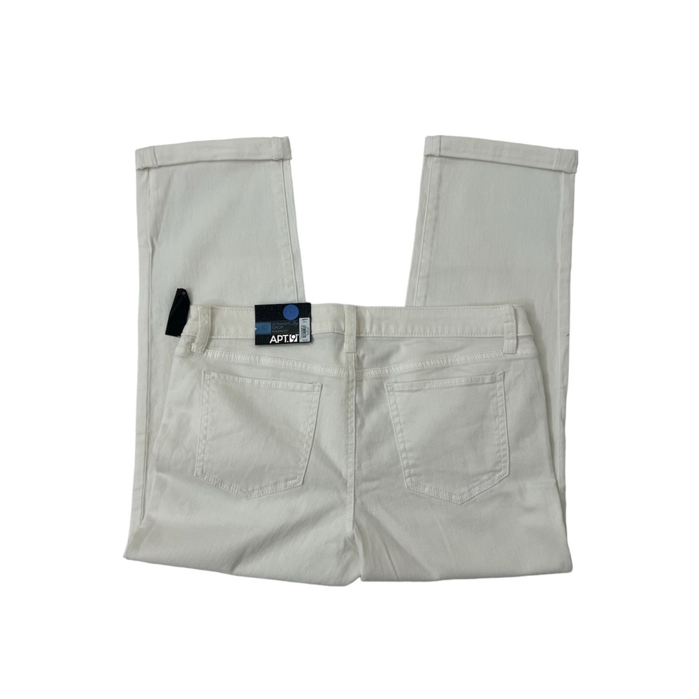 Kohls Apt 9 Straight Leg Capri White Jeans